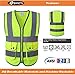 JKSafety Class 2 High Visibility Zipper Front Kids Safety Vest With Reflective Strips, Yellow Meets ANSI/ISEA Standards (Kid-Medium Yellow)