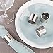 mDesign Napkin Rings for Home, Kitchen, Dining Room - Pack of 8, Brushed Stainless Steel