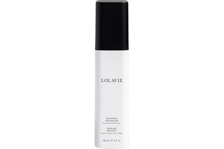 LolaVie Glossing Detangler – 5 oz – Delivers 15x Softer, Smoother Hair & 99% Reduction in Flyaways – 450-Degree Heat Protectant – Color Safe – All Hair Types