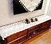 Gracebuy 16X51 Inch White Rectangular Handmade Cotton Crochet Lace Tablerunner