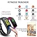 goopow Fitness Tracker, Activity Tracker Watch with Heart Rate Monitor, Waterproof Smart Fitness Band with Step Counter, Calorie Counter, Pedometer Watch Kids Women and Men