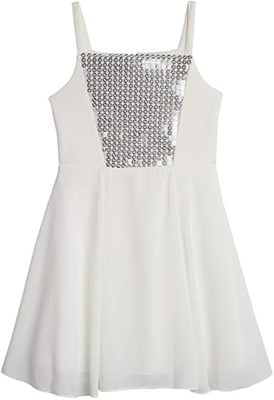 black and white sequin dress