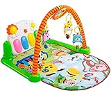 Baby Play Mat Kick and Play Piano Gym - TAPIONA FUNNY MAT - Newborn Activity Toy with Piano for Baby 1 - 36 Month, Lay and Play, Sit and Play, Activity Toys, Mirror, Piano