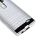 LG G3 D855 D851 Case,Kmall [Brushed Metal Texture] 2in1 Heavy Duty Shockproof High Impact Resistant Durable Full Body [Maximum Drop Protection][Slim Fit] Hybrid Case Skin Cover Shell for LG G3[Silver]