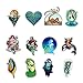 Honch Vinyl Mermaid Stickers Pack 50 Pcs Decals for Teen Girl Laptop Ipad Car Luggage Water Bottle Helmet Truck