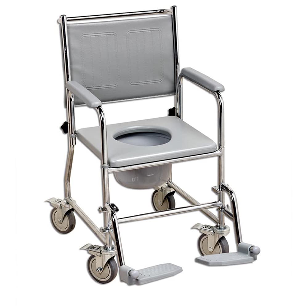 NRS Healthcare Wheeled Commode/Over Toilet Chair