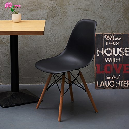 image for Set of 4 Kitchen Chair, Warmcentre Modern Style Side Chair with Natura