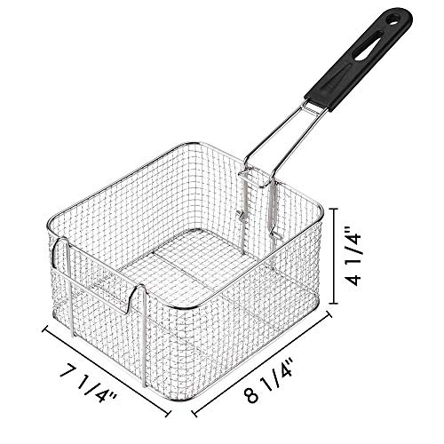 WeChef 12L 5000W Stainless Steel Electric Countertop Deep Fryer Dual Tank Basket for Commercial Restaurant