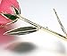 econoLED Long Stem Dipped 24k Gold Trim Red Rose in Gift Box,valentines Gifts for Couples, Cute Valentines Day Gift Ideas, Good Couple Gifts for Valentines, Romantic Anniversary Gifts(Pink)