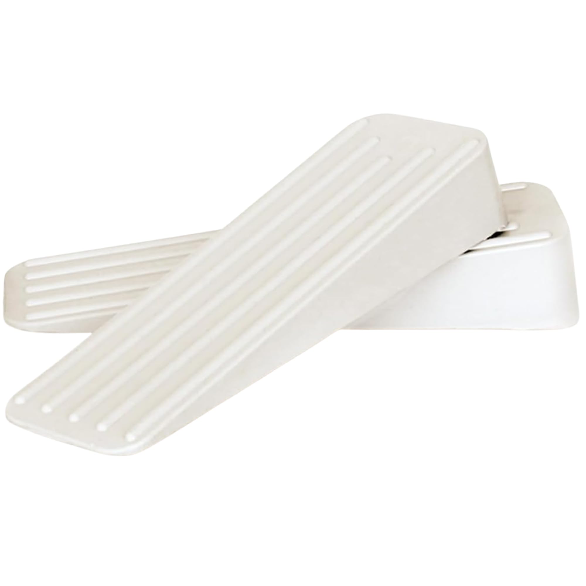 Mario10 Door Wedge Rubber Door Stops Indoor Outdoor Anti Skid Door Stoppers for Floor Multi-Surface Rubber Door Wedges Heavy Duty Door Holders to Stay Open - Pack of 2 (White)