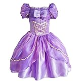 JiaDuo New Princess Party Costume Girl Halloween Dress Up 120 Purple