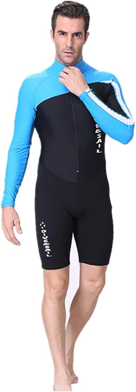 Elástico Y Cálido Traje De Neopreno Corto para Hombre,Traje De Baño De Una  Pieza De Surf De 2 Mm Nadar En El Agua Bucear En Alta Mar con Velcro Que Se  Puede