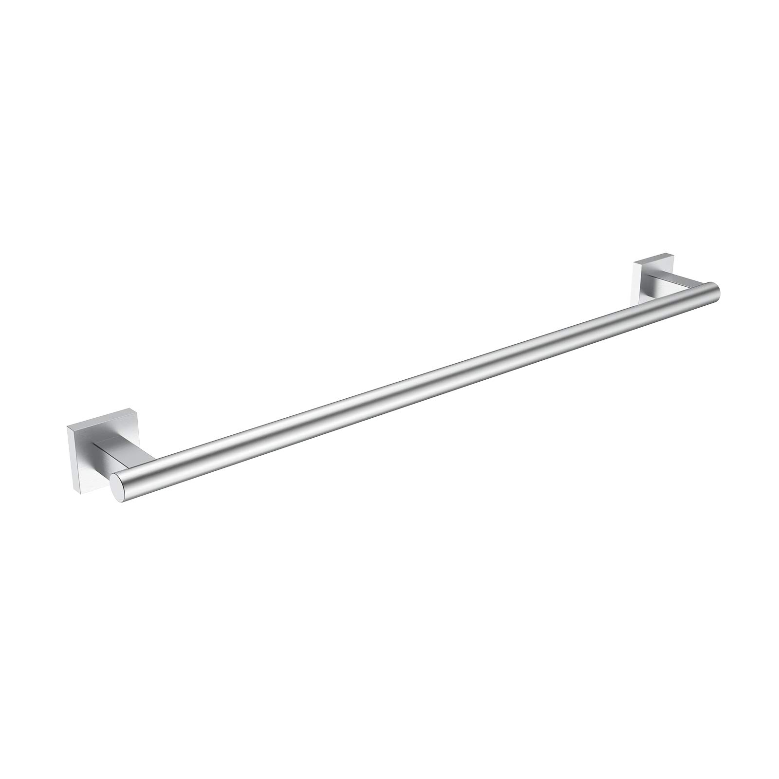 HOMGIF 24-Inch Towel Bar Rack SUS 304 Stainless Steel Brushed Finish Wall Mounted Bath Shelves Hanger (Single Bar)