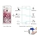 Maxdara Case for iPhone SE 5S 5 Case Glitter Girls Liquid Bling Sparkle Luxury Gifts Pretty Fashion Phone Case for iPhone 5 5S SE (Rosegold)