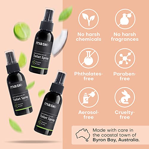 Mask Toilet Odor Eliminator Spray, NonAerosol Odor Neutralizer Spray