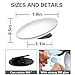 Upgrade Round-Shape Blind Spot Mirrors,EMIUP Frameless HD Glass Convex Wide Angle 360°Rotatable Adjustable Stick-On RearView for All Car SUV Trucks Motorcycle-2 Pack