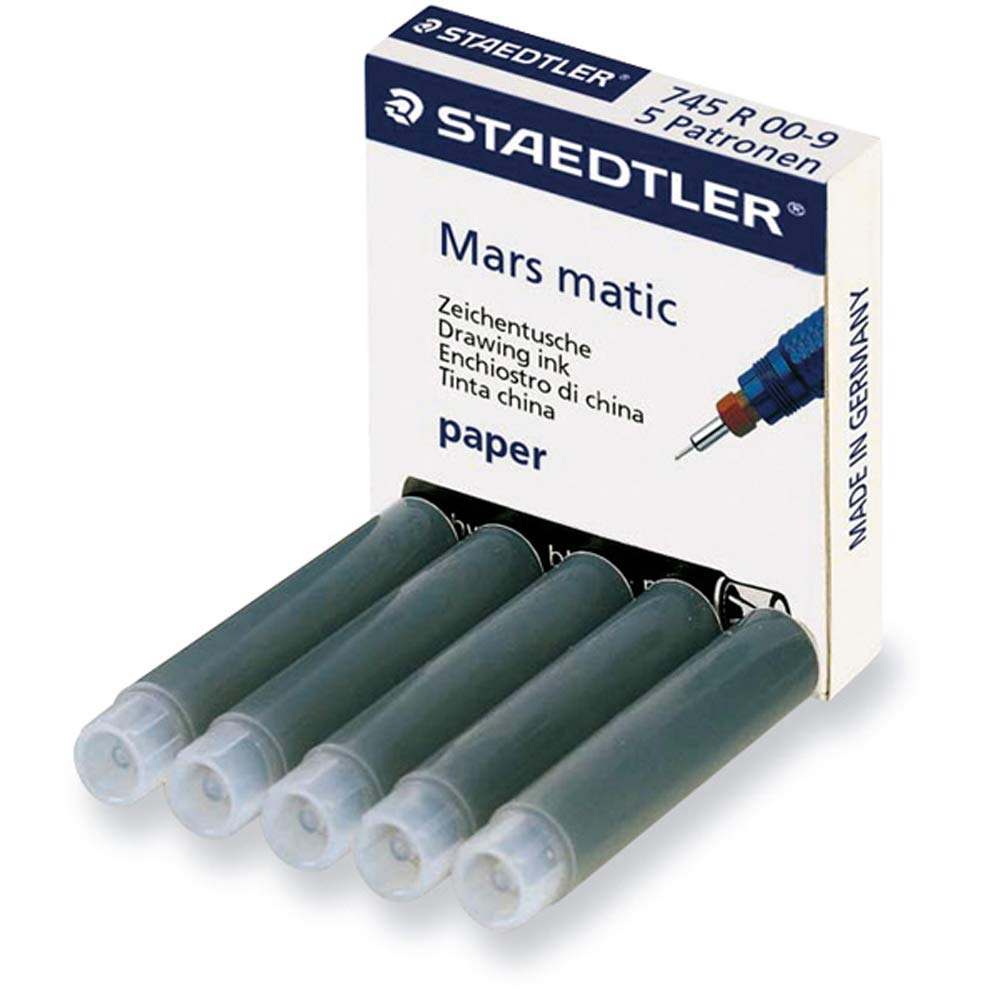 Staedtler Mars Matic Paper 745 Drawing Ink Cartridges Box of 5 From
