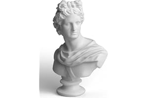 Garwor Apollo Bust Greek and Roman Mythology God of Sunlight 6 inch Resin Head Bust Sculpture Figurine Home Decor