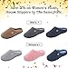 HomeIdeas Men's Coral Fleece Lining with High Density Memory Foam Classicism Slip-on Slipper (US Men's Size 9-10), Dark Gray