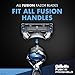 Gillette Fusion ProShield Chill Men's Razor with Flexball Technology Plus 4 Razor Blade Refills