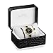 MAMONA Women's Quartz Watch Gift Set Crystal Accented Ceramic and Stainless Steel L3877GT (Black)