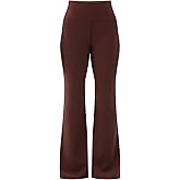 Avia Activewear Women's SoftSculpt Flare Leg High Rise Yoga Pants (Deep Chianti - L)