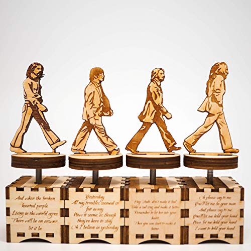 The Beatles music box - Abbey Road set - Personalized gift - Hand cranked mechanism The Beatles music box - Abbey Road set - Personalized gift - Hand cranked mechanism