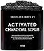 Brooklyn Botany Premium Activated Charcoal Scrub - Deep Exfoliation, Pore Minimizer & Reduces Wrinkles, Acne Scars, Blackhead Remover & Anti Cellulite Treatment - Body Scrub & Facial Cleanser - 10 oz