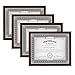 DesignOvation Gallery 8.5x11 Wood Document Frame, Set of 4, Rustic Brown, 4 Count