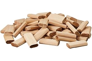 Niaimei 10mm x 50mm x 24mm Beechwood Loose Tenons Compatible with Domino Loose Tenons Joinery Systems,for Joinery Woodworking and Furniture Framing (90Pack