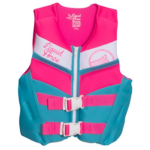 Liquid Force 2017 Dream CGA Youth Vest (Blue/Pink) Kid's Life Jacket