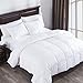 puredown Luxury Fill White Goose Down Comforter 400 Thread Count 600 Fill Power Eygptian Cotton, Full/Queen Size, White (PD-GC15007-F)