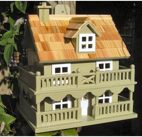 Novelty Cottage Green Birdhouse from Buttercup Farm