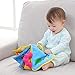 Cloth Book for Babies, 3D Quiet Book My First Fabric Book Soft Touch Non-Toxic Washable Activity Cloth Books Perfect Baby Shower Gifts- Best Early Educational Toy for Toddlers, Preschool Boys and Girl