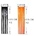 Black Orange Party Tinsel Foil Fringe Curtains - Halloween Construction 1st Birthday Baby Shower Graduation Wedding Party Streamers Photo Booth Props Backdrops Decorations