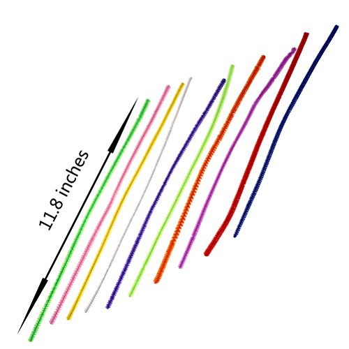 Haodeba 100pcs Pipe Cleaners Chenille Stem Creative Craft DIY Toy, Assorted Color