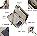 Chelmon Womens Wallet Leather RFID Blocking Purse Credit Card Clutch(genuine leather deep gray)
