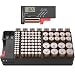 Battery Organizer Storage case with Tester can Hold 110 Battery Various Sizes for AAA, AA, 9V, C and D Size and Digital Battery Tester primary