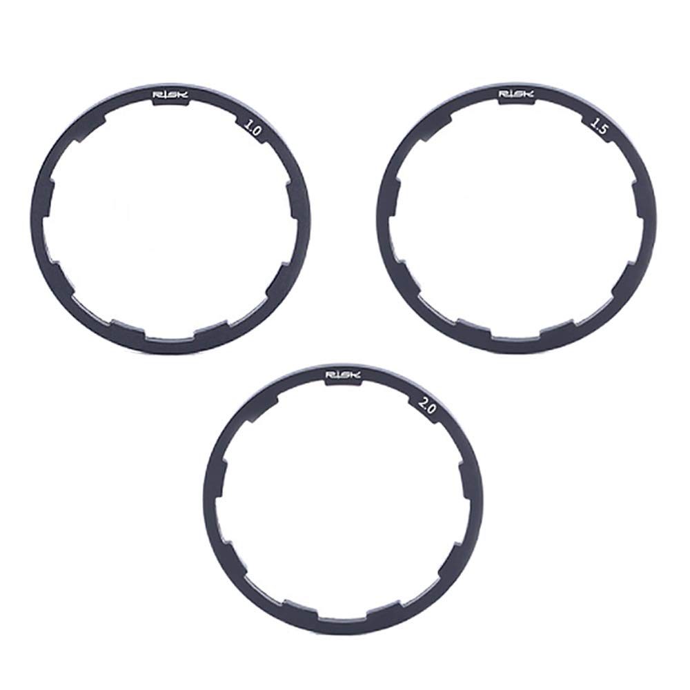 AOTISBAO 3 Pcs Bicycle Freewheel Washer Cassette Lightweight Aluminium Alloy Bracket Axle Hub Spacer for Bicycle Road Bike Mountain Bike