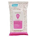 Summer's Eve Cleansing Cloths for Sensitive Skin, Island Splash 32 Ct (2 Pack)