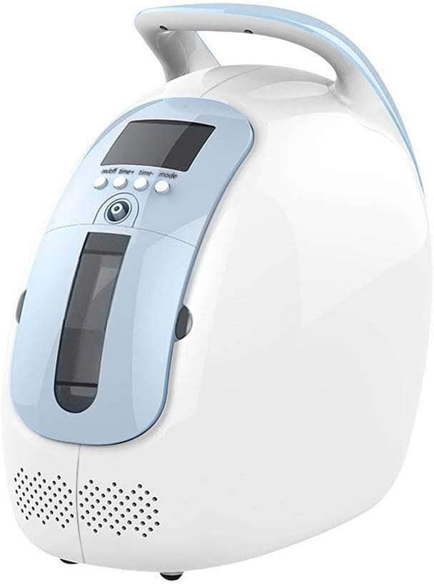 FEENGG 1-5L/min Portable Adjustable Oxygen Concentrator for Travel use,Portable Oxygen Concentrator Travel, 92%±3% AC 220V Humidifiers