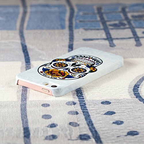 iPhone 5, 5s, SE Protective Slim Case. Mexican Calavera. Sugar Skull. - Thumbnail 3