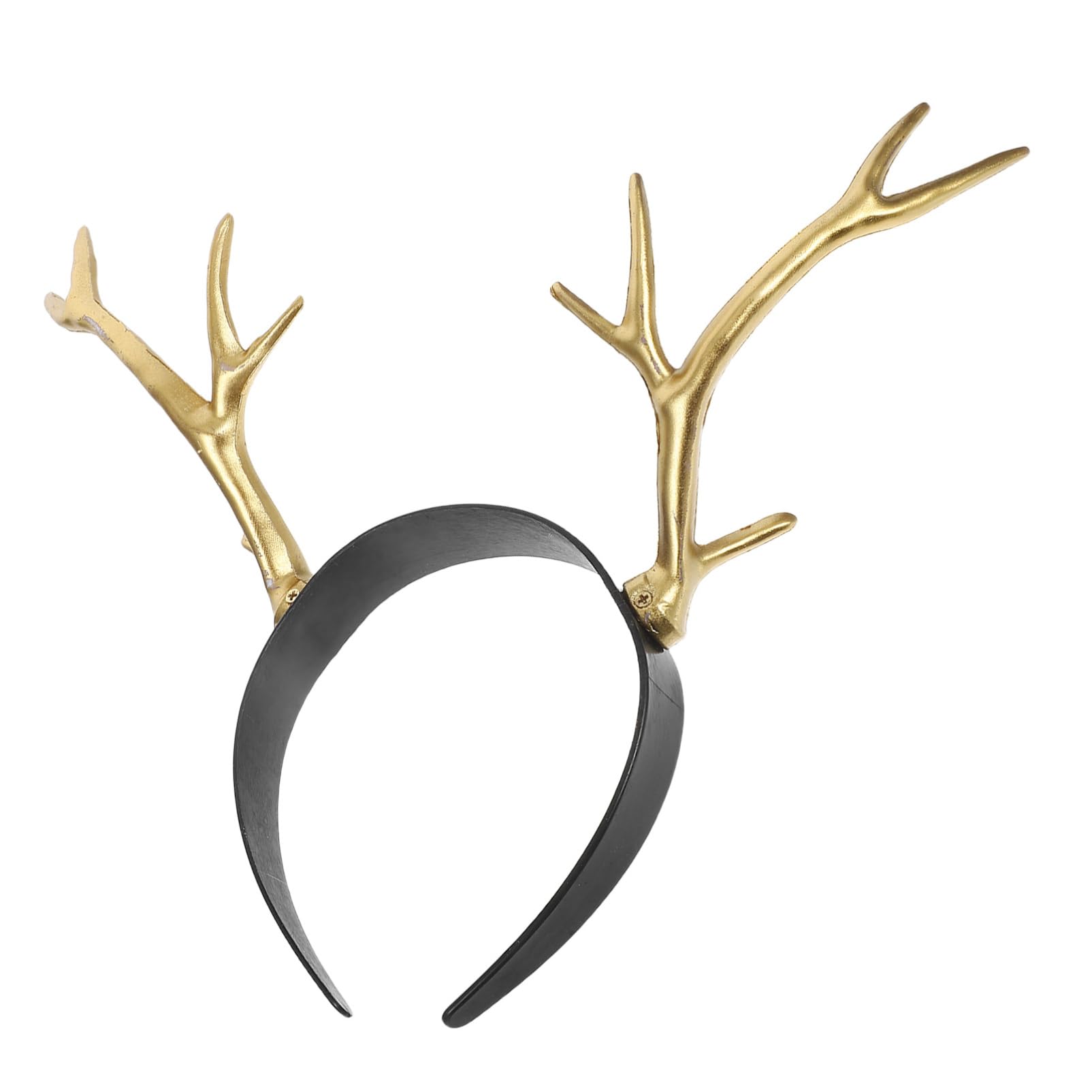 Toyvian Halloween Antler Headband Artificial Deer Antlers Hair Band for Cosplay Party Headdress and Photo Props Medium Size 11.6 X 10.6 Inches
