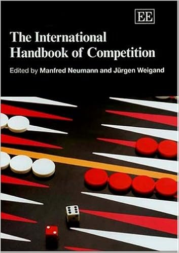 The International Handbook Of Competition Manfred Neumann - 