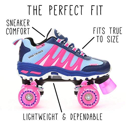 image for Pacer Roller Skates for Girls and Boys/Adults and Kids | Sonic Cruiser
