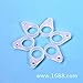 Ioffersuper 6 pairs 9mm Silicone Loops BTE Behind The Ear Hearing Aid Clip Adaptor