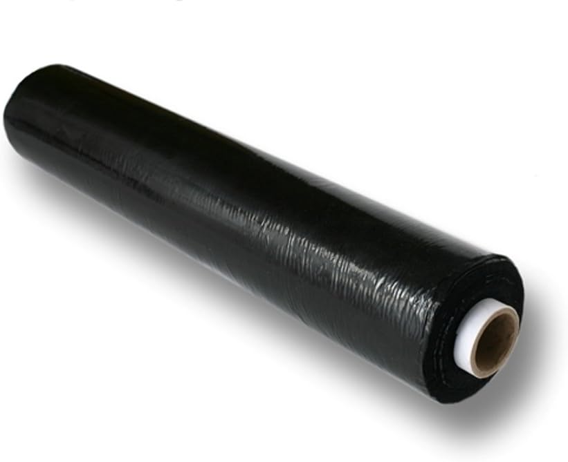 6 x High Performance Black Pallet Wrap (17/20mu) (500mm x 250m Flush Core) free P&P on all products)