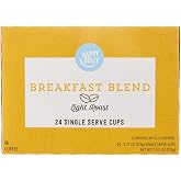 Happy Belly Light Roast Coffee Pods, Breakfast Blend, Compatible with Keurig 2.0 K-Cup Brewers, 24 Count