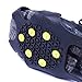 Wistar Hiking Cleats Ice Grippers Traction Ice Cleat and Tread Grip for Snow & Ice Black Rubber Spike Shoes and Boots