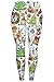 Pink Queen Women's Christmas Santa Claus Print Leggings Stretchy Tights